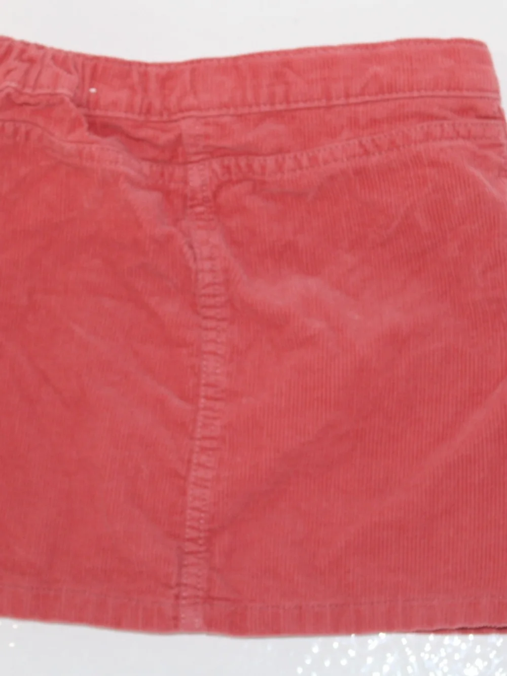 Place Coral Button-Front Corduroy Skirt